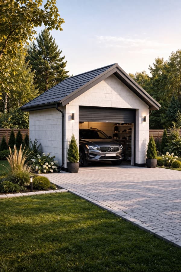 Гараж из газоблоков в Курске