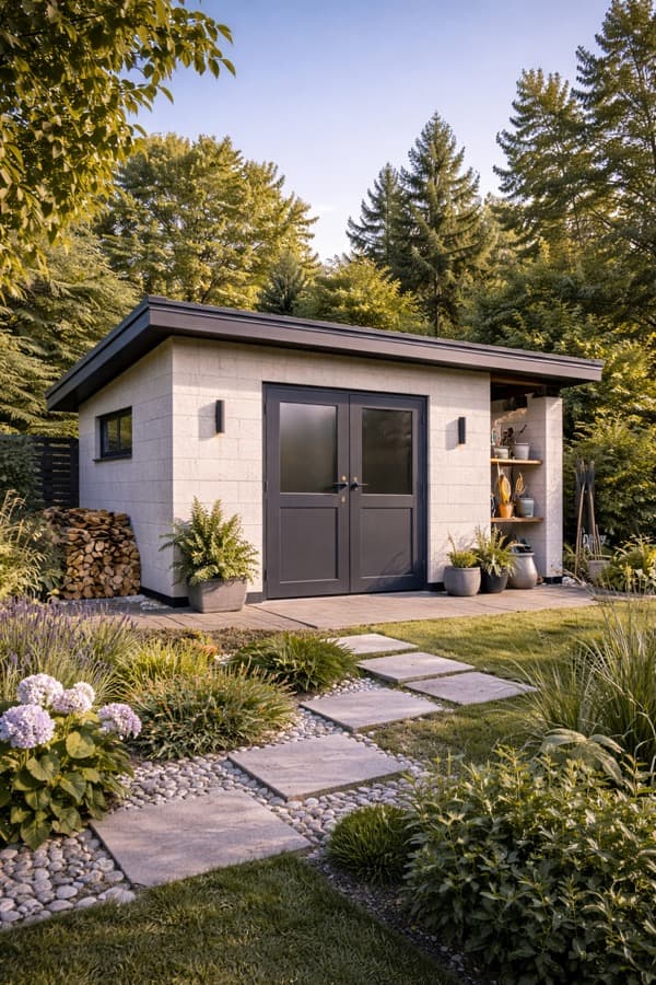 Хозпостройка из газобетона в Курске